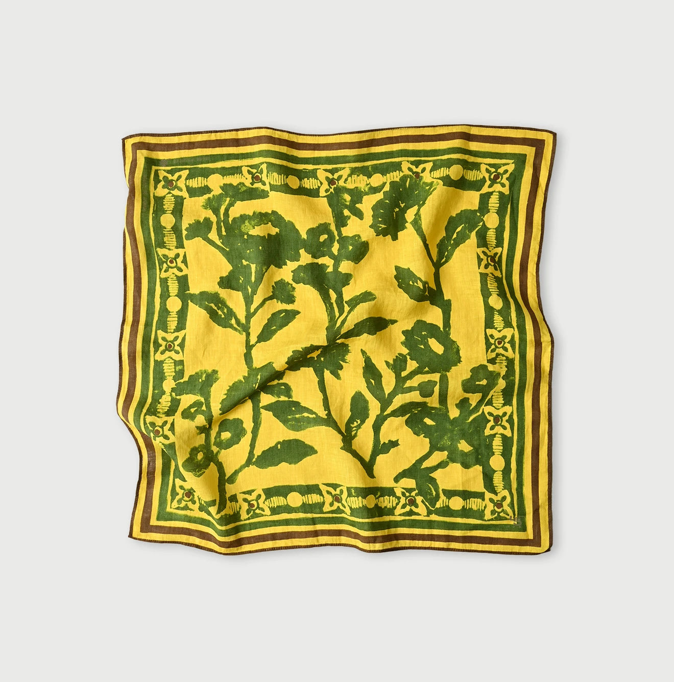 45R Linen Flax Flower Bandana - Image 2