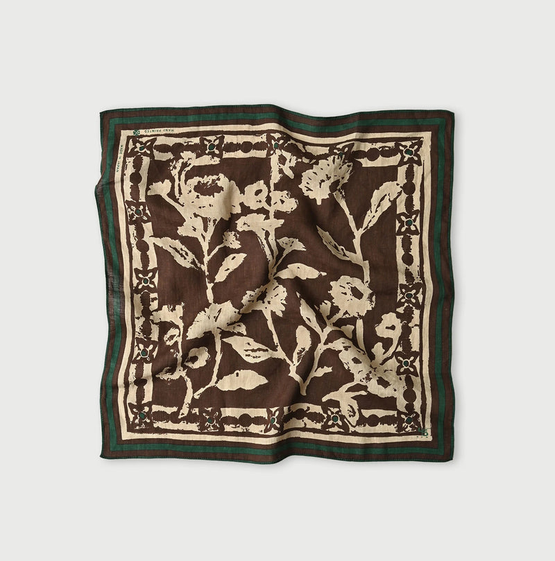 45R Linen Flax Flower Bandana - Image 4