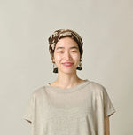 45R Linen Flax Flower Bandana