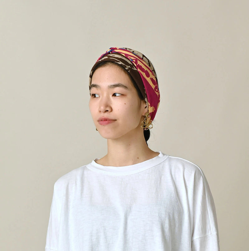 45R Linen Flax Flower Bandana - Image 8