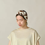 45R Linen Flax Flower Bandana
