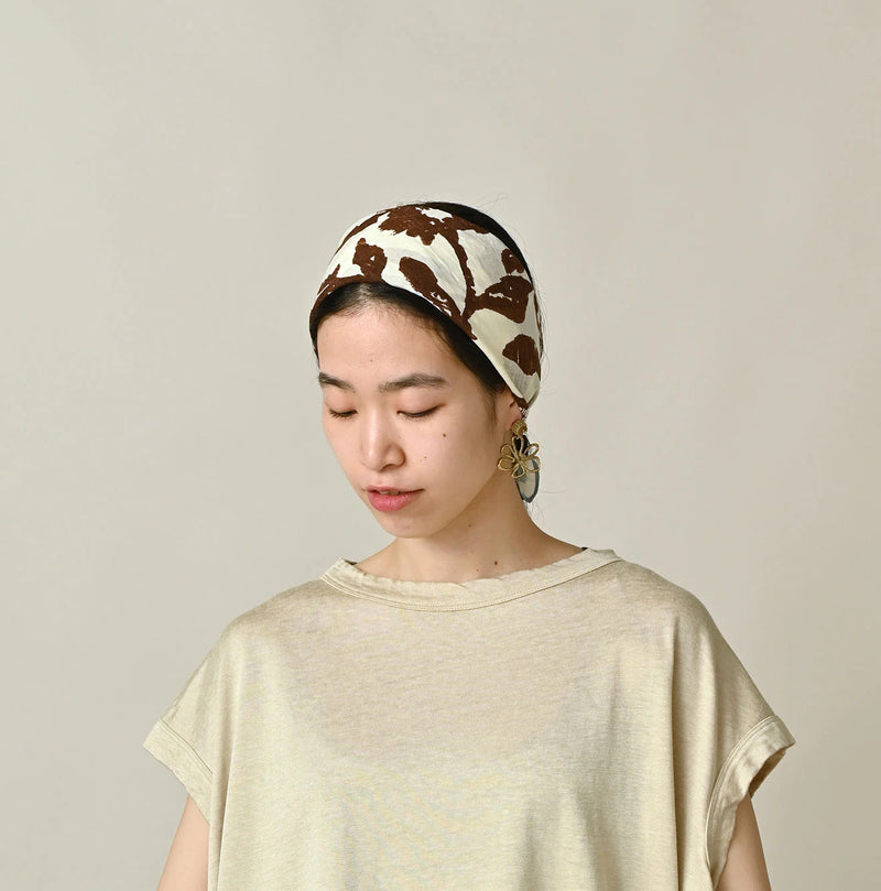 45R Linen Flax Flower Bandana - Image 10