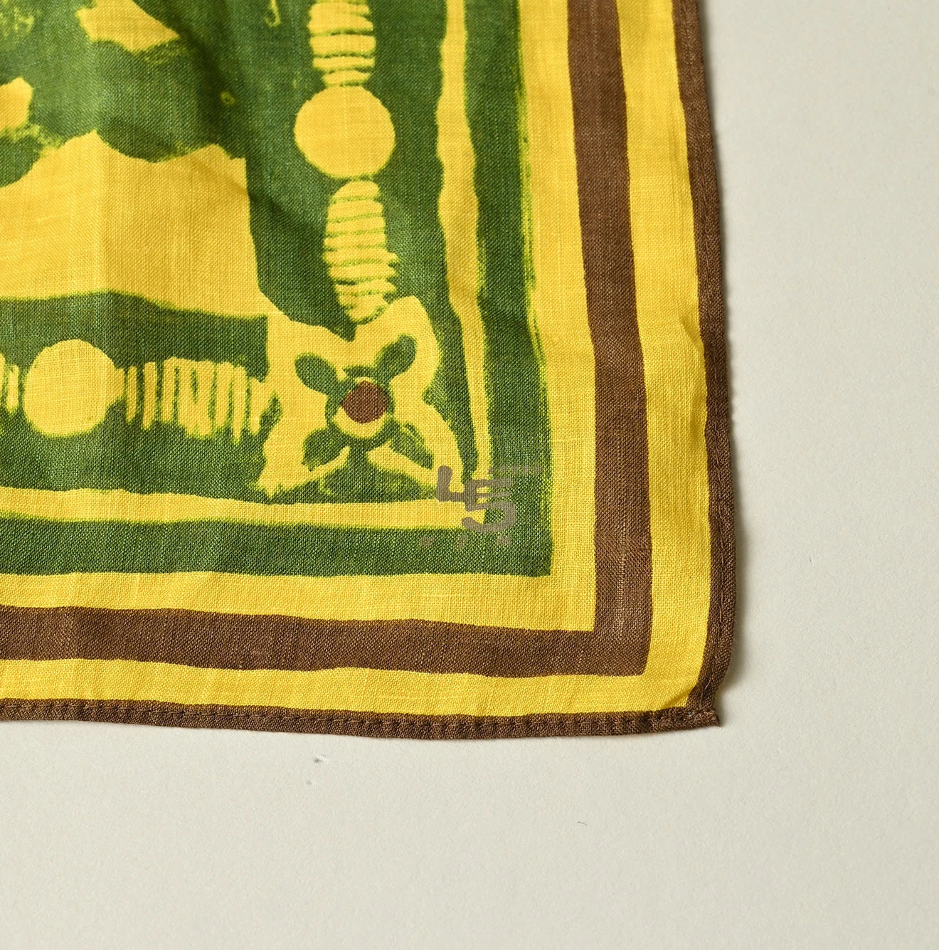 45R Linen Flax Flower Bandana - Image 14