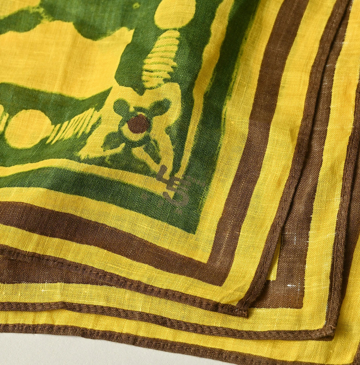 45R Linen Flax Flower Bandana