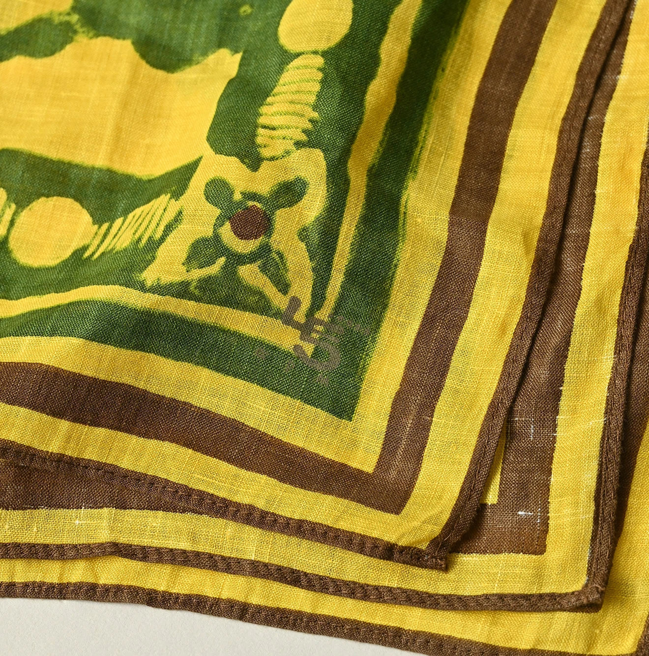 45R Linen Flax Flower Bandana - Image 15