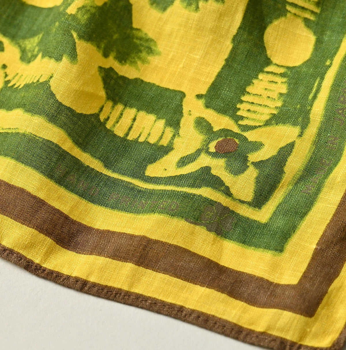 45R Linen Flax Flower Bandana