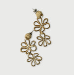 45R Double Flower Earrings