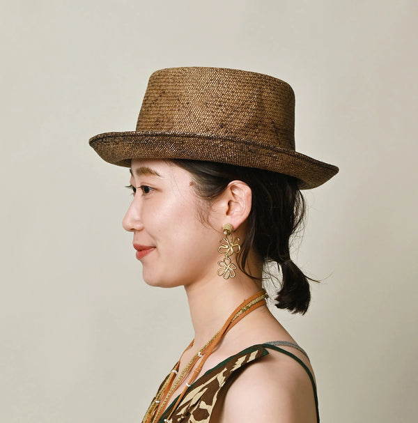 45R Double Flower Earrings