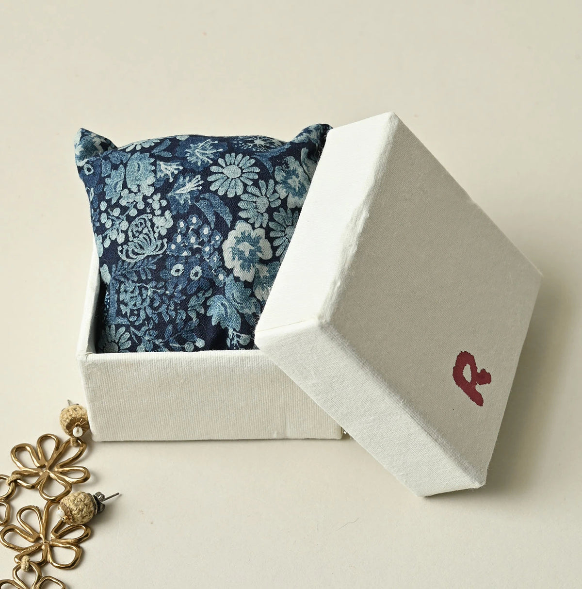 45R Double Flower Earrings