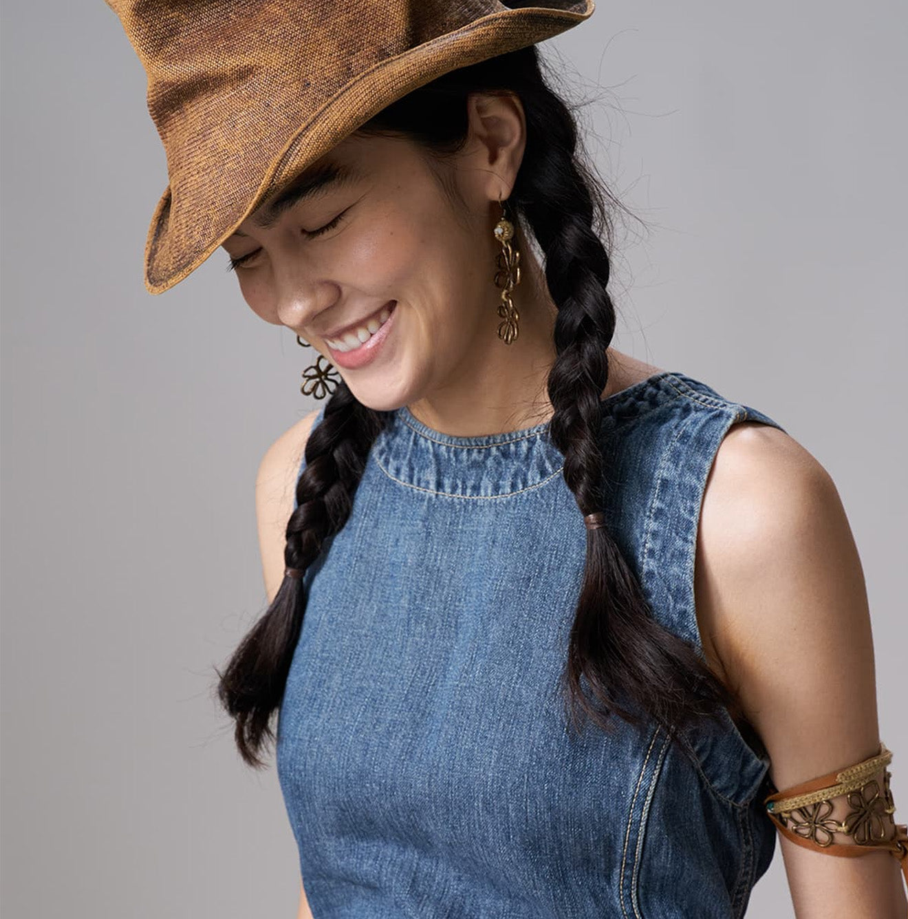 Double Flower Earrings - Image 3