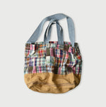 45R Linen Patchwork Tote Bag