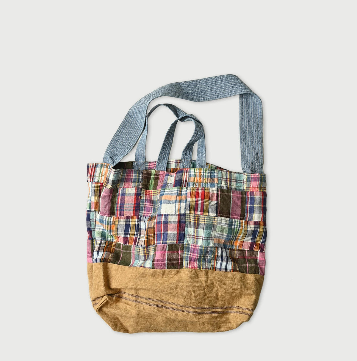 45R Linen Patchwork Tote Bag