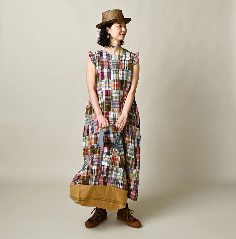 45R Linen Patchwork Tote Bag - Image 3