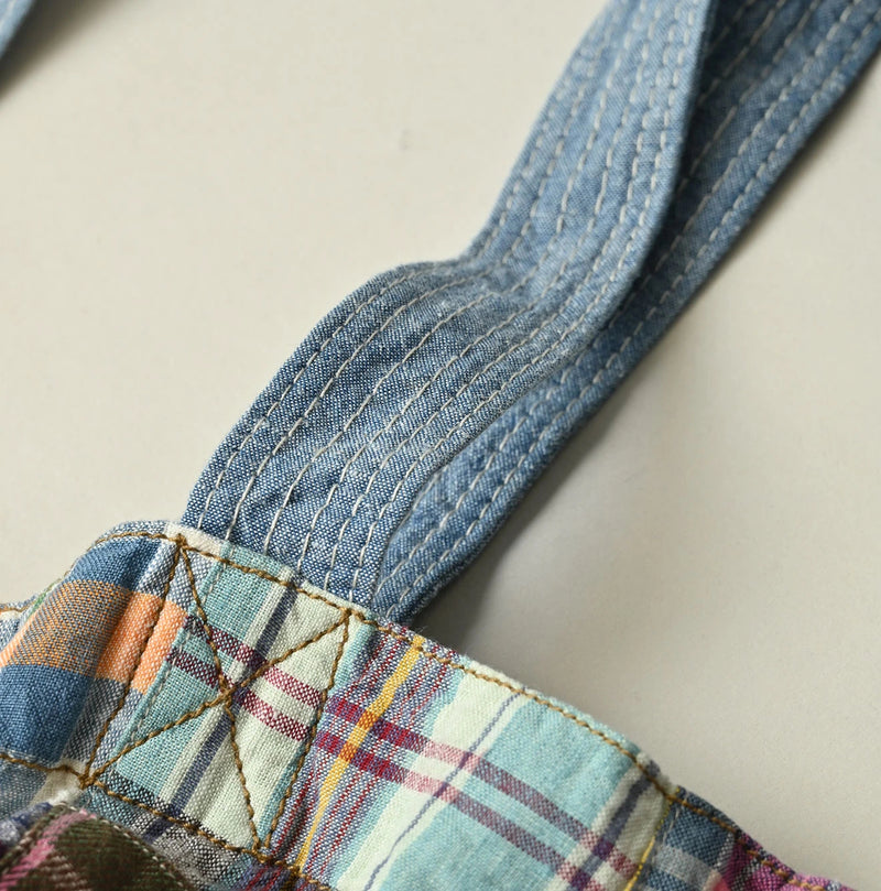 45R Linen Patchwork Tote Bag - Image 7