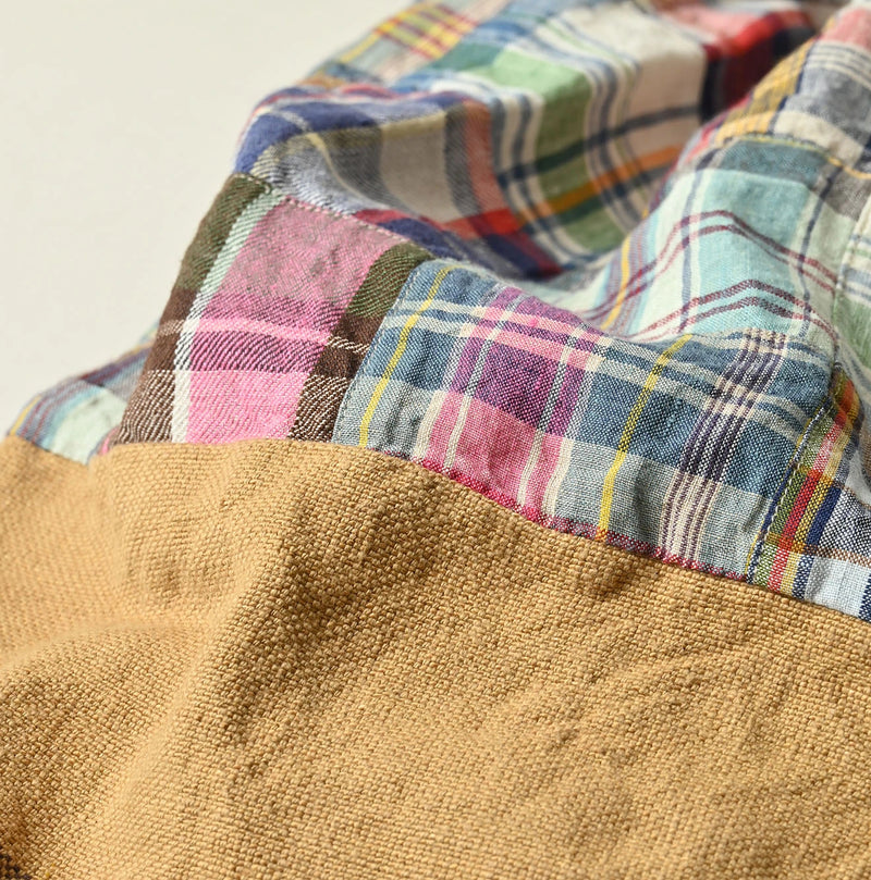 45R Linen Patchwork Tote Bag - Image 12