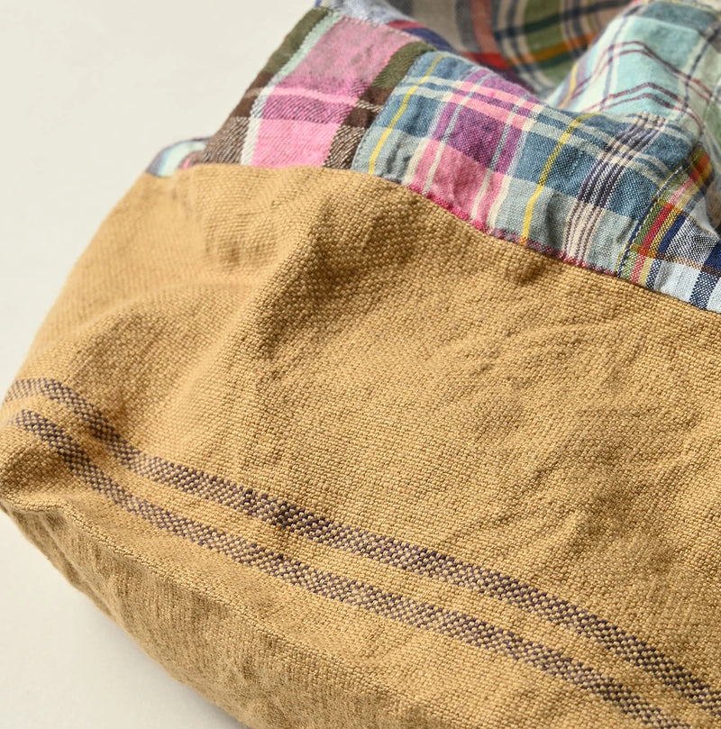 45R Linen Patchwork Tote Bag - Image 13