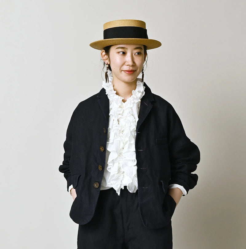 45R Indigo Linen 908 Uma Jacket - Image 4
