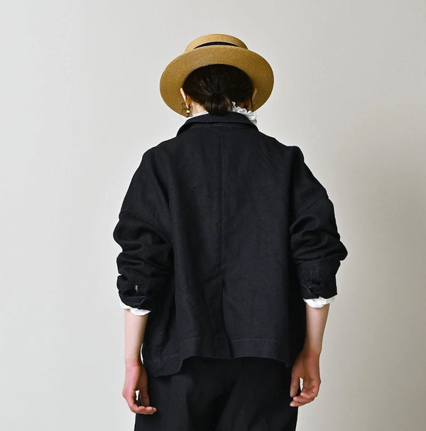 45R Indigo Linen 908 Uma Jacket