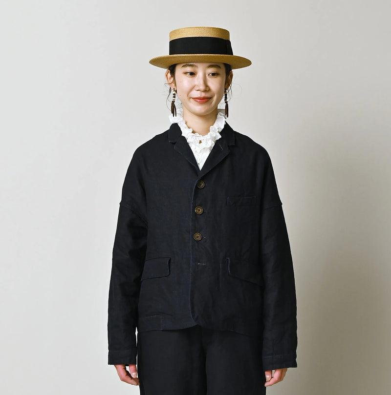 45R Indigo Linen 908 Uma Jacket - Image 7