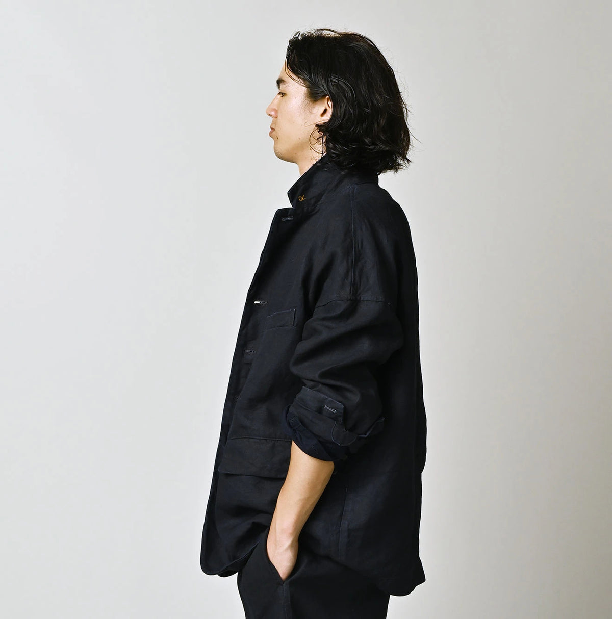 45R Indigo Linen 908 Uma Jacket