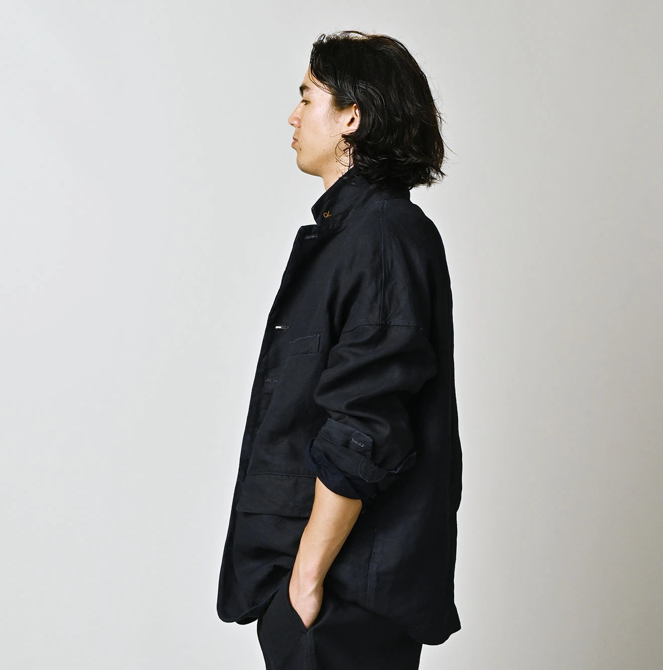 45R Indigo Linen 908 Uma Jacket - Image 9