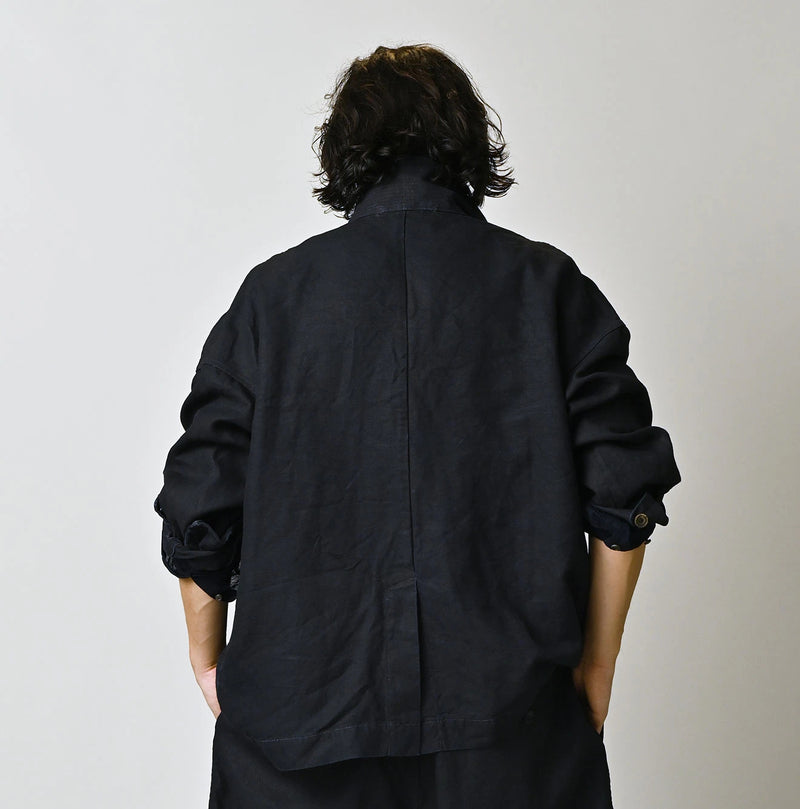 45R Indigo Linen 908 Uma Jacket - Image 10