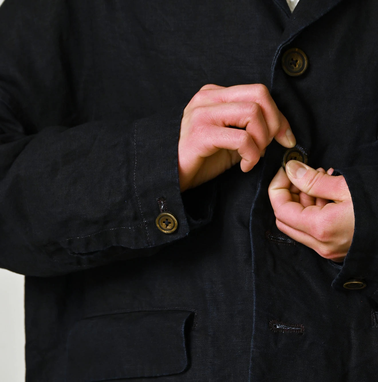 45R Indigo Linen 908 Uma Jacket - Image 14
