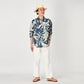 45R Indigo 908 Eastern Aloha Ocean Petit Collar Pullover Shirt