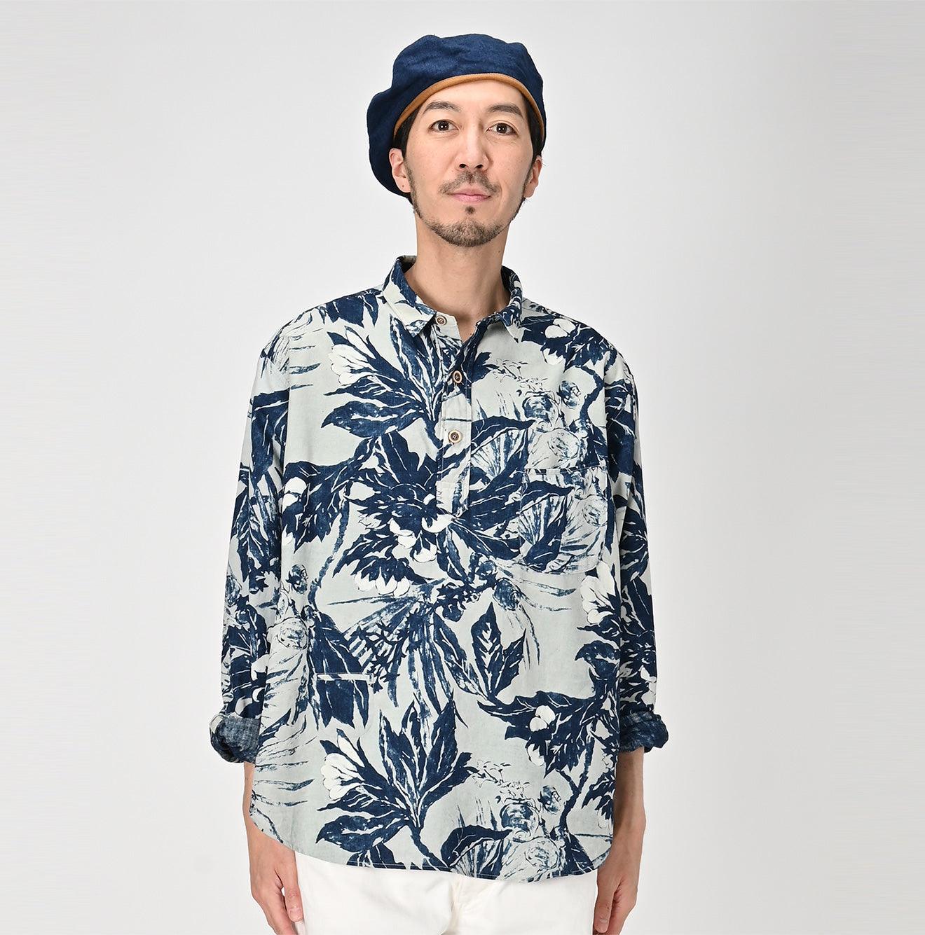 トップス 40s 50s EURO pullovershirt indigo dyeing 40s 50s EURO pullovershirt indigo dyeing