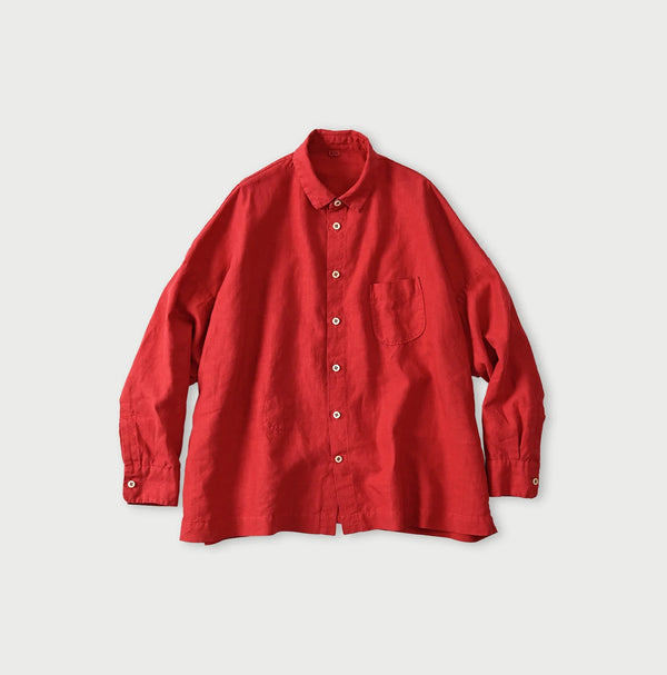 45R Linen Plain Weave 908 Uma-Shirt