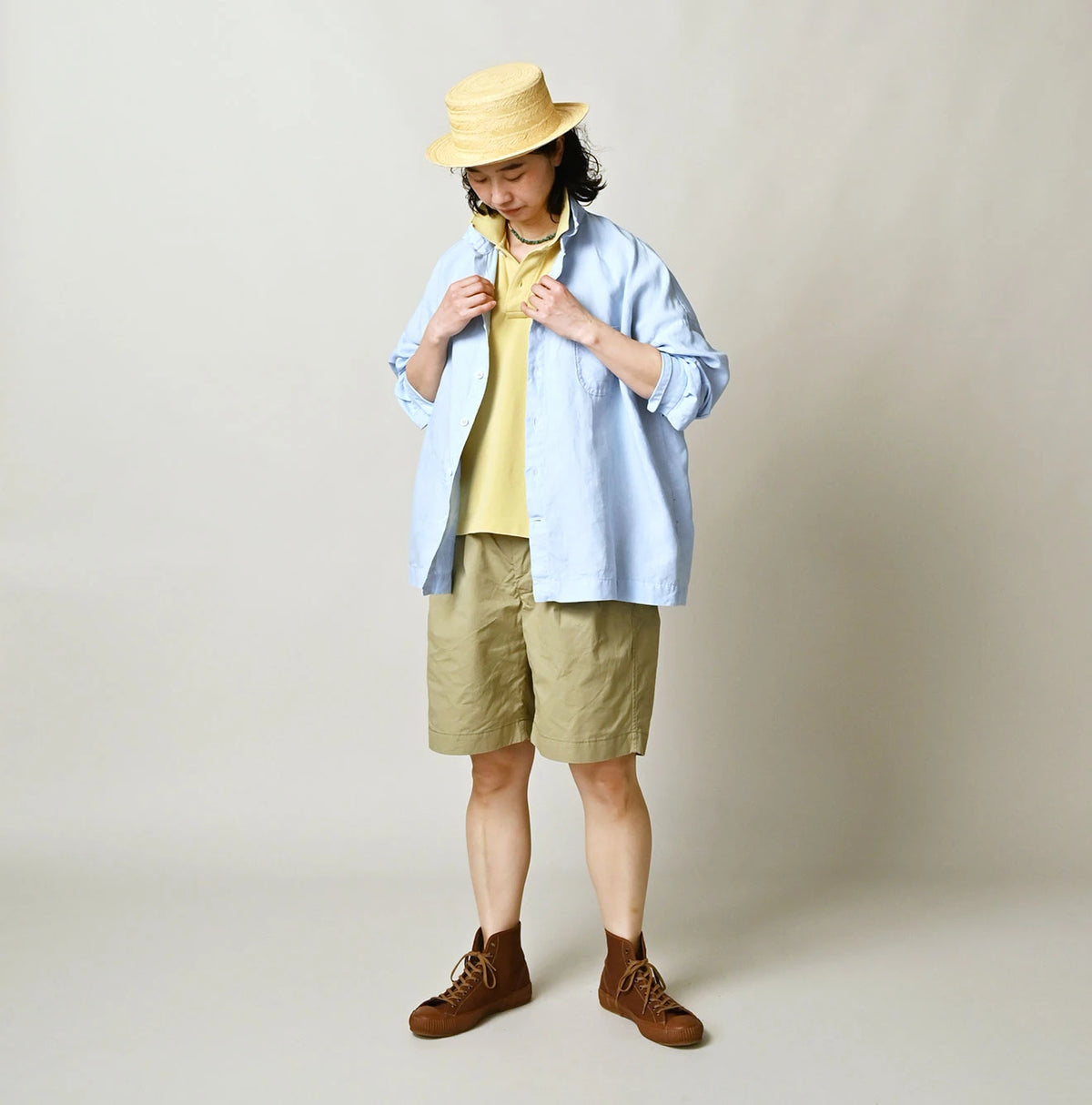 45R Linen Plain Weave 908 Uma-Shirt