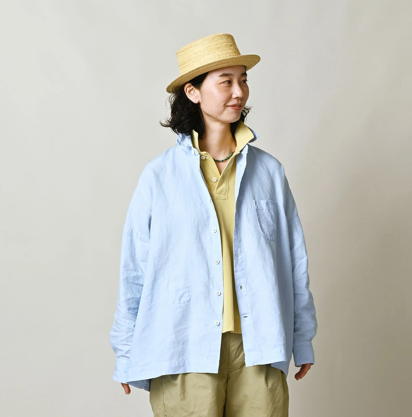 45R Linen Plain Weave 908 Uma-Shirt - Image 16