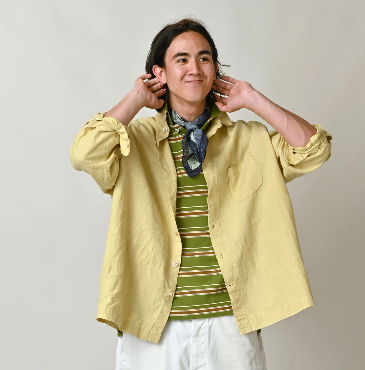 45R Linen Plain Weave 908 Uma-Shirt