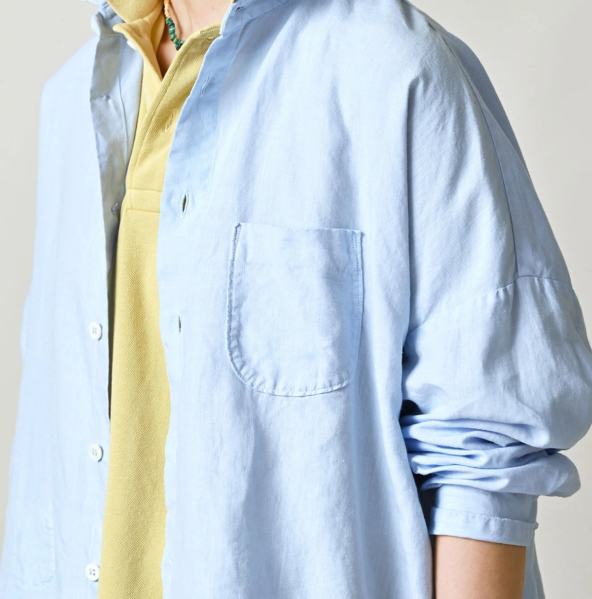 45R Linen Plain Weave 908 Uma-Shirt