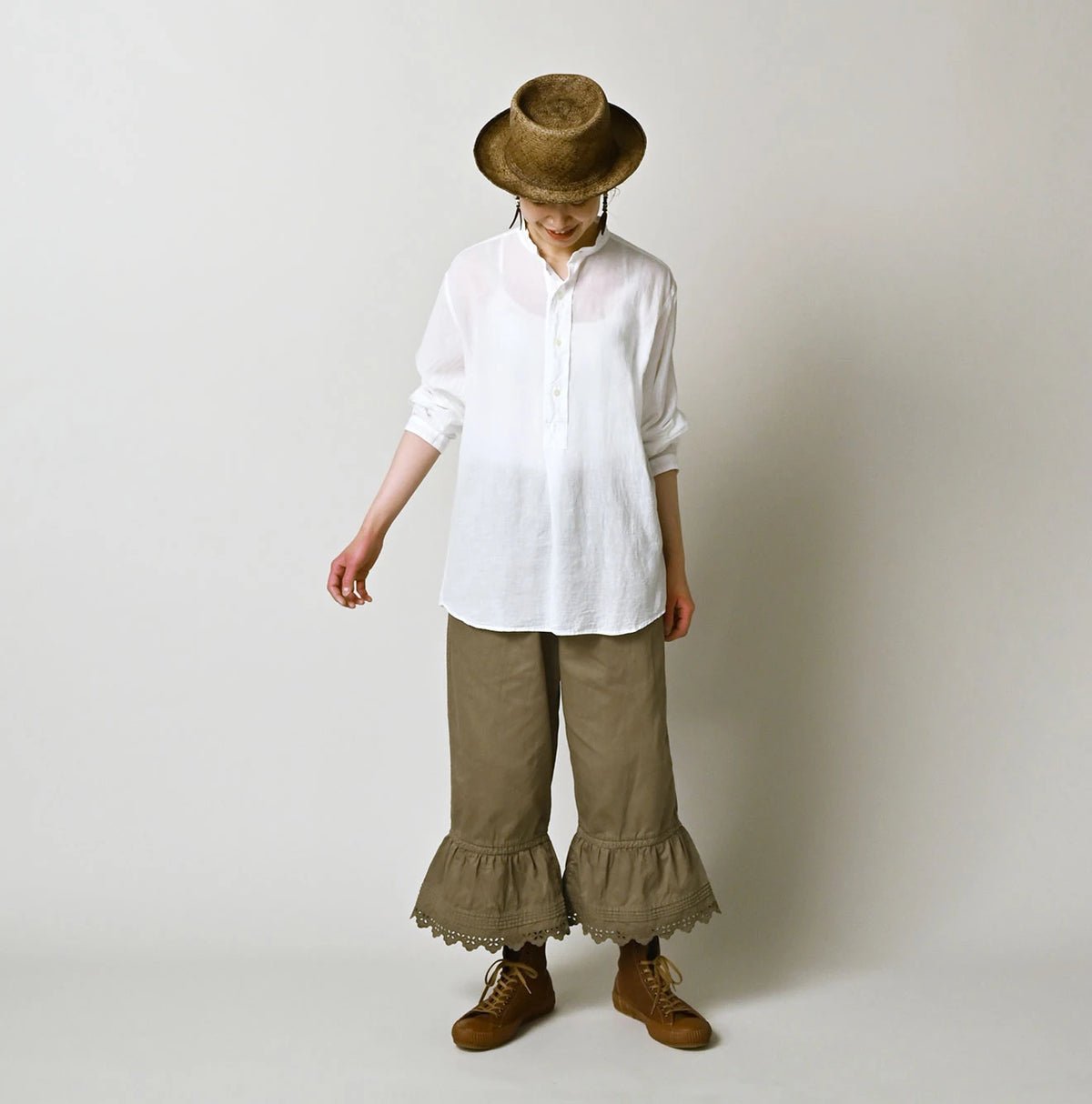 45R 45 Gauze 908 Henley Shirt