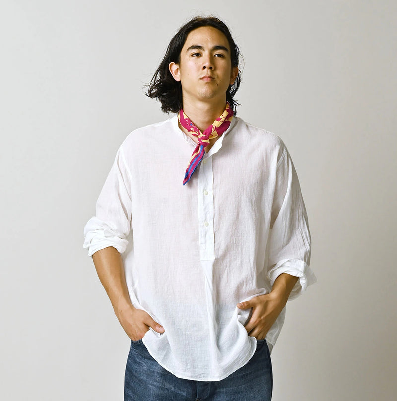 45R 45 Gauze 908 Henley Shirt - Image 8