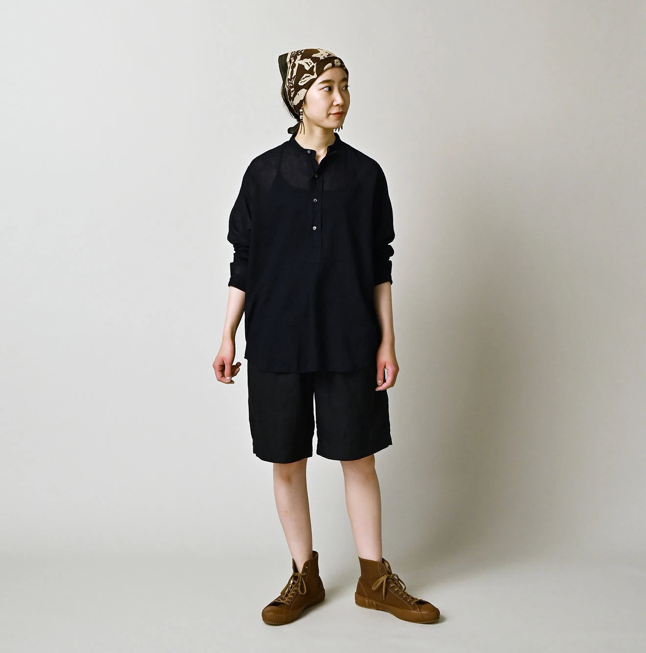 45R 45 Gauze 908 Henley Shirt - Image 2