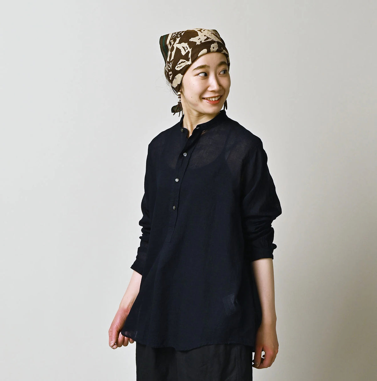 45R 45 Gauze 908 Henley Shirt