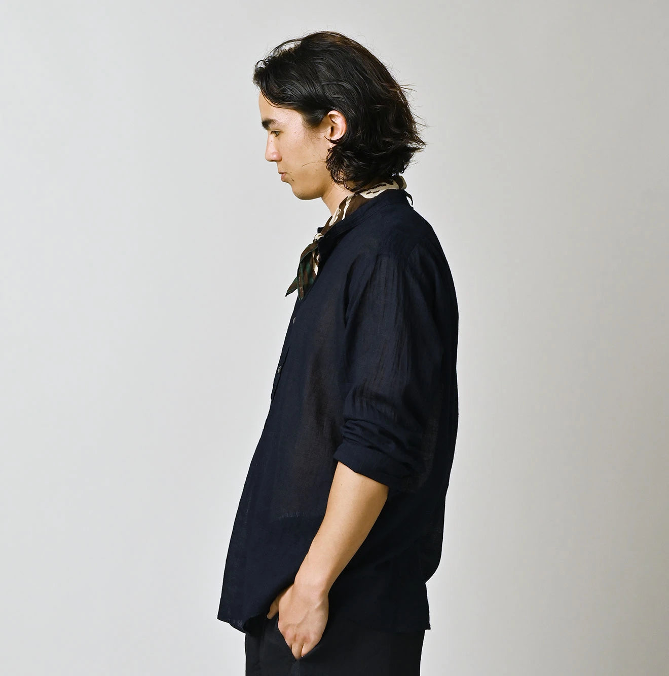 45R 45 Gauze 908 Henley Shirt - Image 9