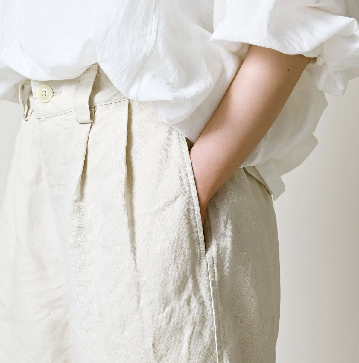 45R Linen 908 Pegtop Shorts