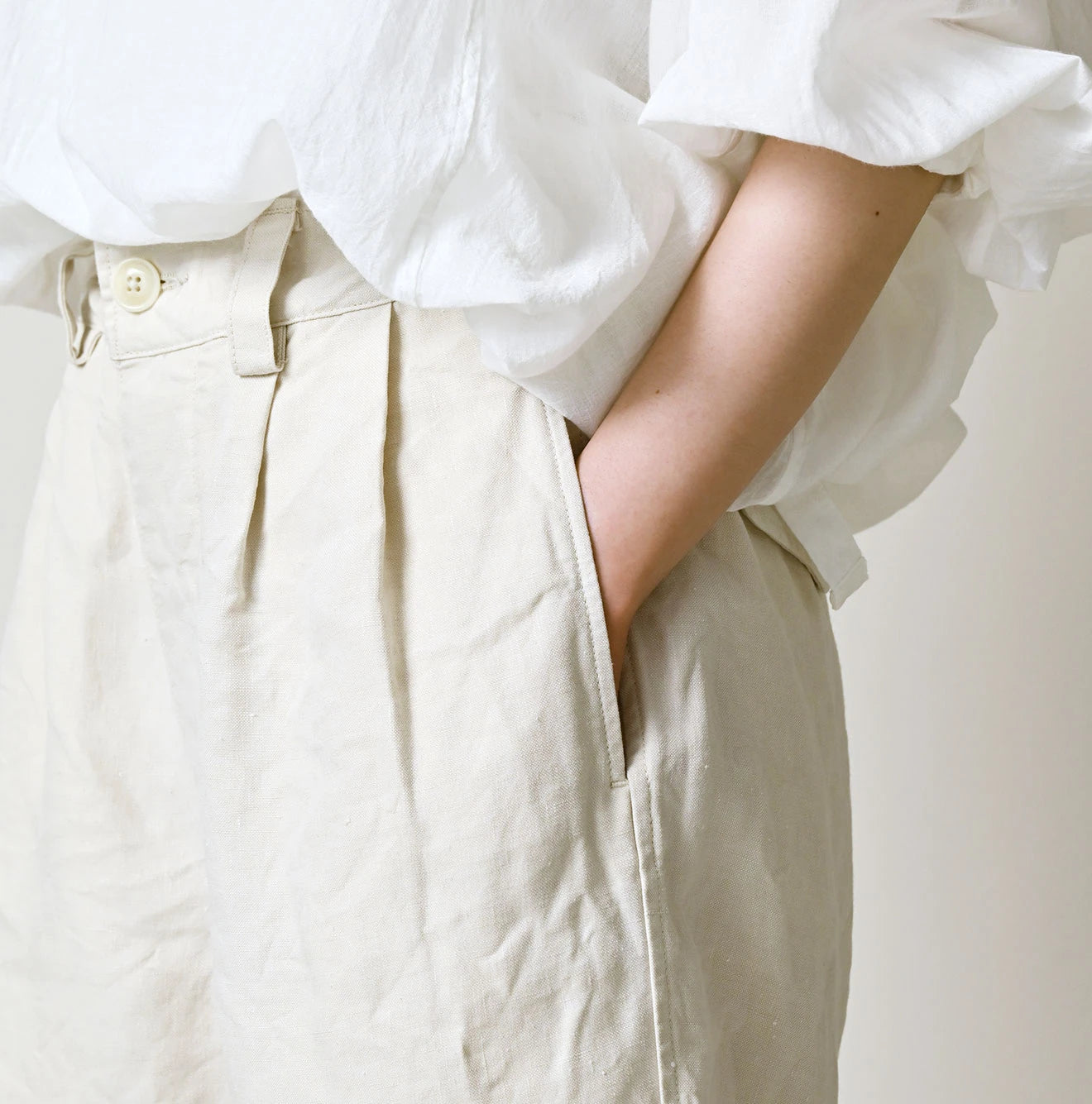 45R Linen 908 Pegtop Shorts - Image 12