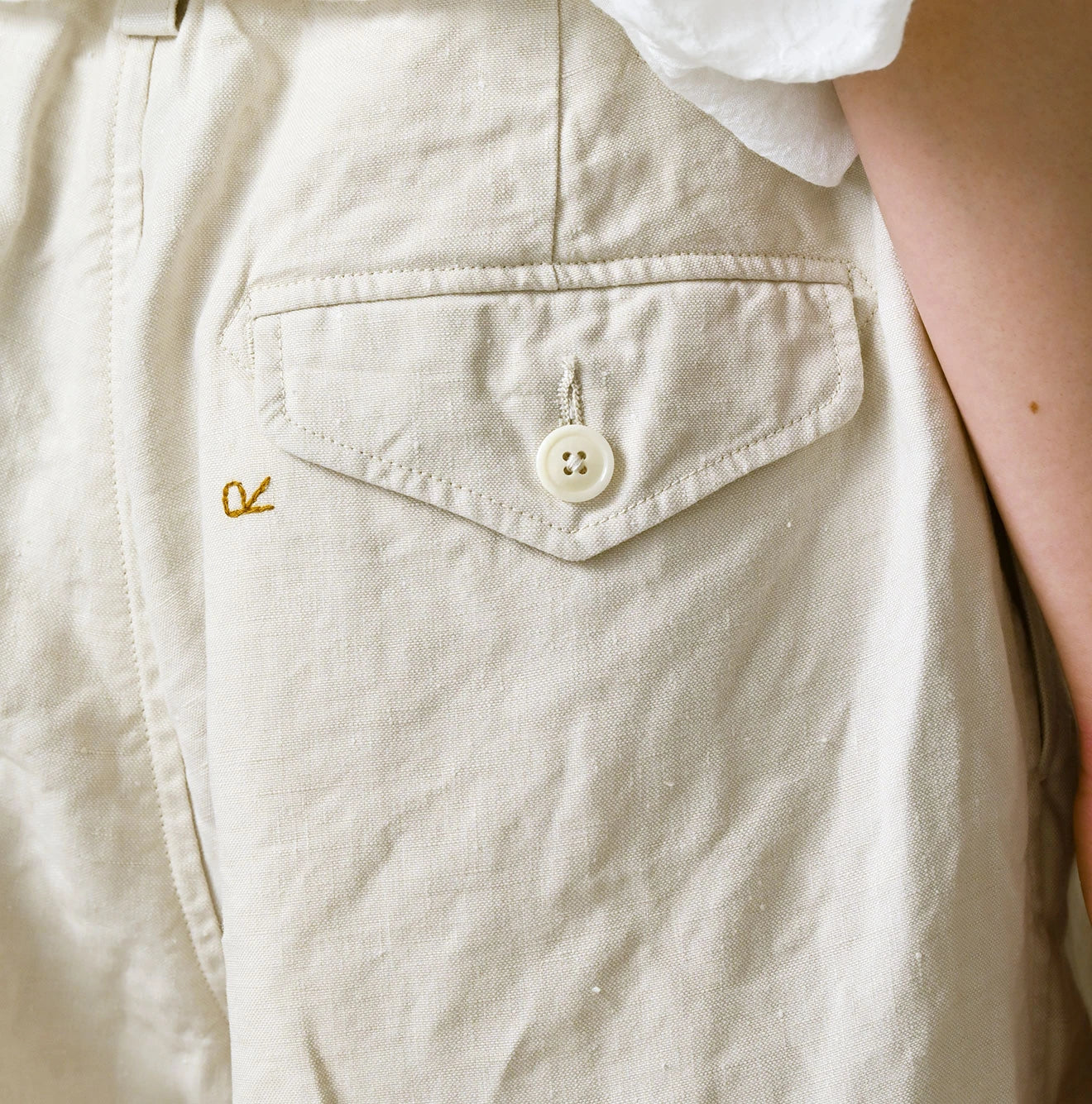 45R Linen 908 Pegtop Shorts - Image 14