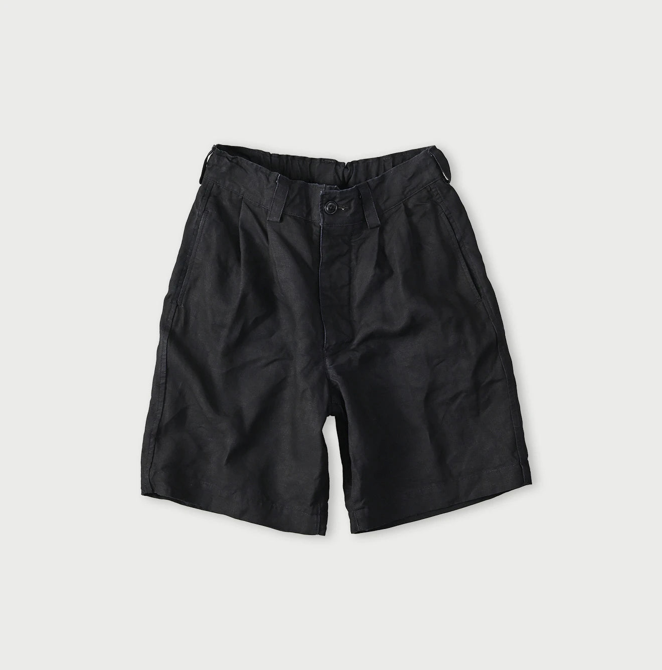 45R Indigo Linen 908 Pegtop Shorts - Image 1