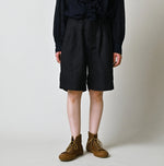 45R Indigo Linen 908 Pegtop Shorts