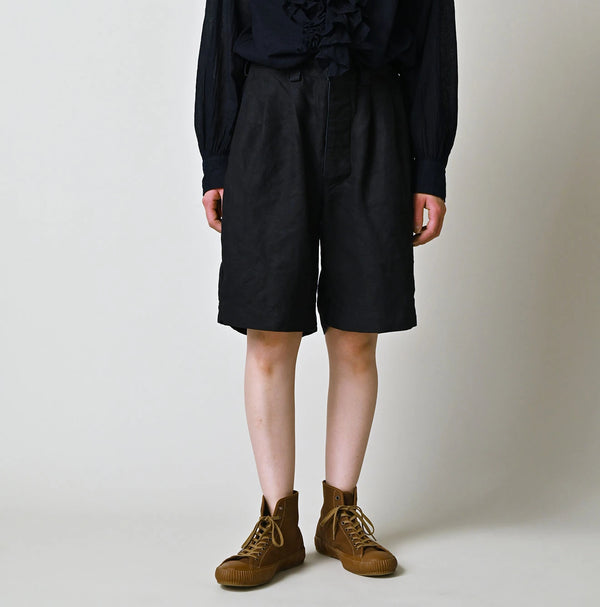 45R Indigo Linen 908 Pegtop Shorts