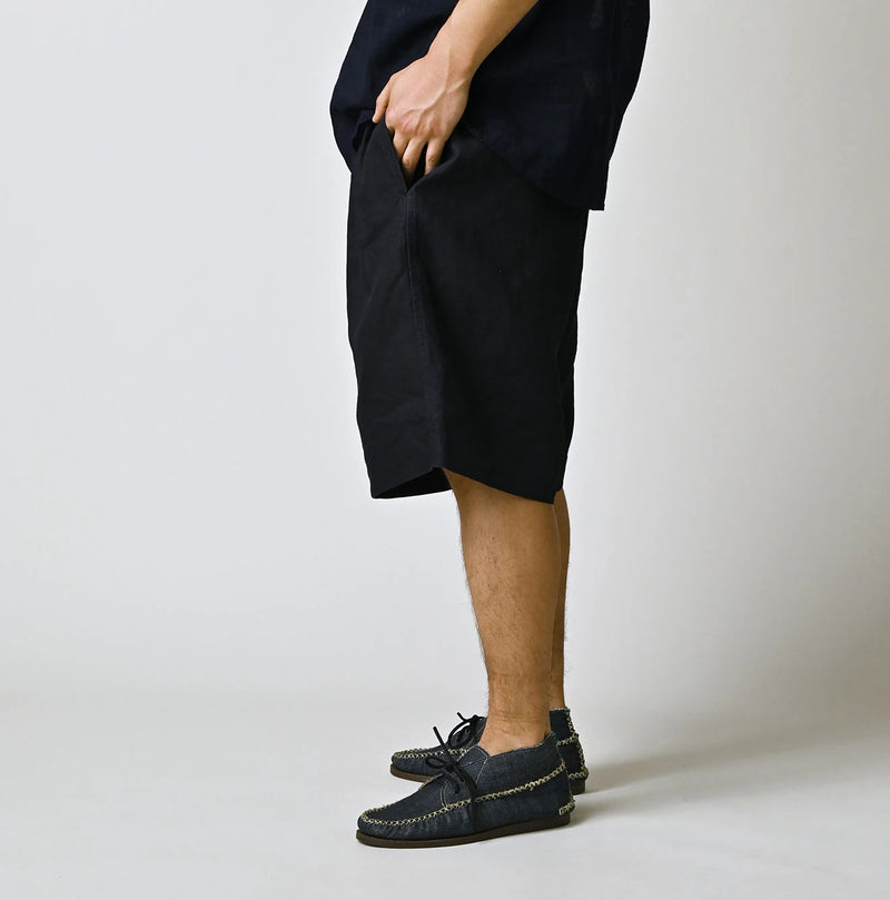45R Indigo Linen 908 Pegtop Shorts - Image 8