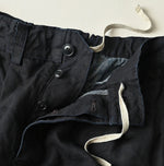 45R Indigo Linen 908 Pegtop Shorts
