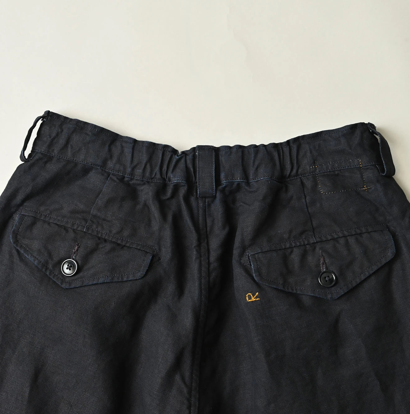 45R Indigo Linen 908 Pegtop Shorts - Image 18