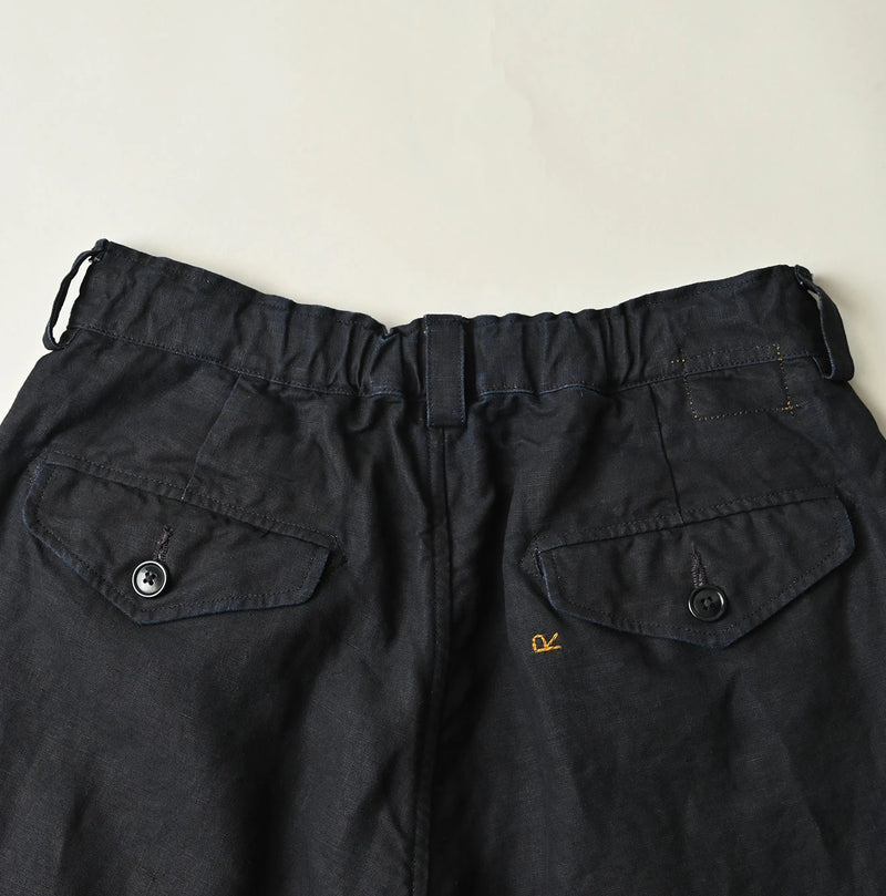 45R Indigo Linen 908 Pegtop Shorts - Image 18