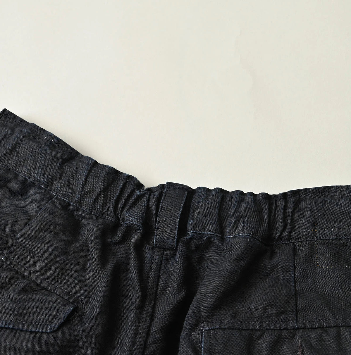 45R Indigo Linen 908 Pegtop Shorts